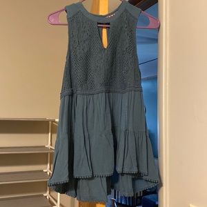 Target Knox Rose lace peplum cutout  top